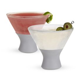 Martini Glass FREEZE™ Gray HOST® (Set of 2)