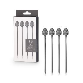 Deco Gunmetal Cocktail Picks Viski® (Set of 4)