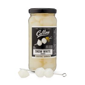 Collins 8 Oz Picked Pearl Cocktail Onions