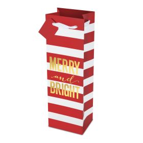 Merry and Bright Stripes Wine Bag Cakewalk™