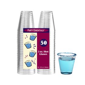 2 Oz Clear Shot Glasses Party Essentials (Set of 50)
