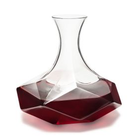 Seneca 64 Oz Crystal Faceted  Wine Decanter Viski®