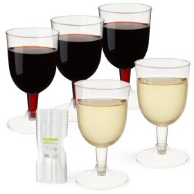 True Party 6 Oz Plastic Wine Glasses (Set of 20)