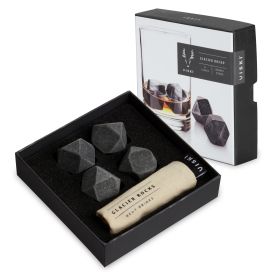 Glacier Rocks Hex Basalt Stones Viski® (Set of 4)