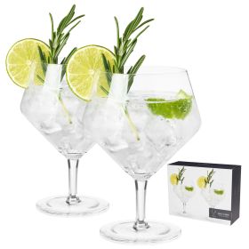 Raye Angled Crystal Gin & Tonic Glasses by Viski®