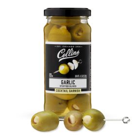 Collins 4.5 Oz Garlic Cocktail Olives