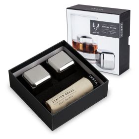 Glacier Rocks Large Stainless Steel Cubes Viski® (Set of 2)