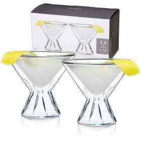 Double Walled Martini Glasses Viski® (Set of 2)