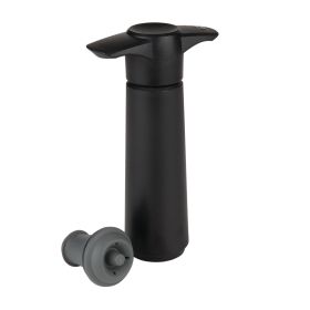 2 Piece Vacu Vin Black Wine Saver