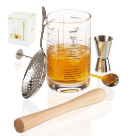 5 Piece Mixologist Barware Set True