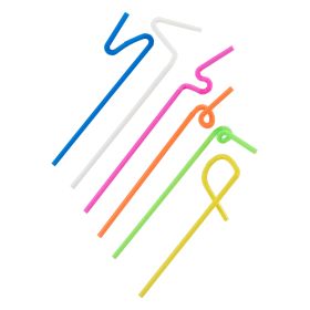 Twisted Ultra-Bendy Straws True (Set of 50)