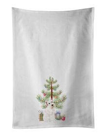 NEW Schnauzer White #1 Christmas Kitchen Towel Set of 2 White Dish Towels Decorative Bathroom Hand towel for Hand, Face, Hair, Yoga, Tea, Dishclo