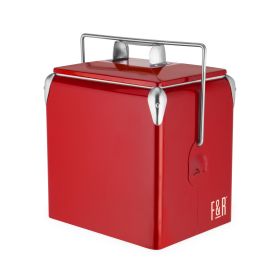 Vintage Red Metal Cooler Foster & Rye™