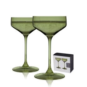 Reserve Nouveau Sage Coupe Glasses Viski® (Set of 2)