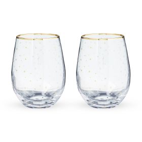 Starlight Stemless Wine Glasses Twine® (Set of 2)