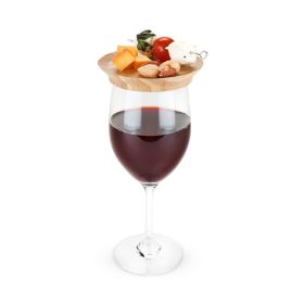 Topper Bamboo Appetizer Glass Toppers True (Set of 4)