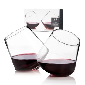 Rolling Crystal Wine Glasses Viski® (Set of 2)