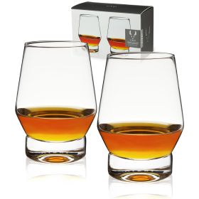 Raye Weighted Crystal Whiskey Glasses Viski® (Set of 2)
