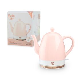 Noelle Pink Ceramic Electric Tea Kettle Pinky Up®