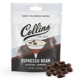 Collins 1 Oz Espresso Bean Garnish