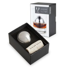 Glacier Rocks Stainless Steel Sphere Viski®