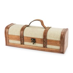 1 Bottle Vintage Striped Trunk Wine Box Twine®