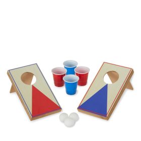 Mini Cornhole Pong Set True