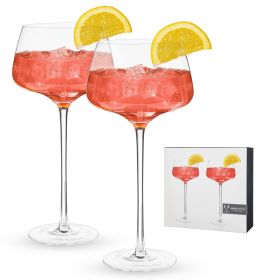 Raye Angled Crystal Amaro Spritz Glasses Viski® (Set of 2)