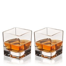 Braque Crystal Rocks Glasses Viski® (Set of 2)