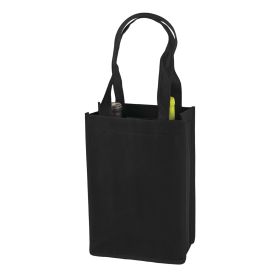 Black 2 Bottle Non Woven Tote True