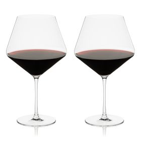 Reserve Liminal Ultralight Burgundy Glasses Viski (Set of 2)