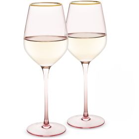 Rose Crystal White Wine Glass Set by Twine®