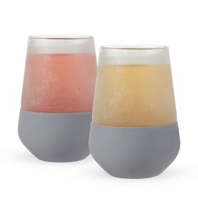 Wine Glass FREEZE™ Gray HOST® (Set of 2)
