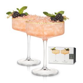 Meridian Crystal Coupe Glasses Viski® (Set of 2)