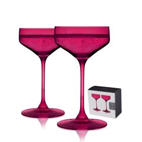 Reserve Nouveau Berry Coupe Glasses Viski® (Set of 2)