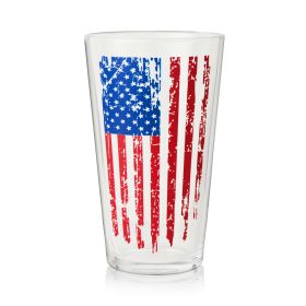Vertical Flag Pint Glass True