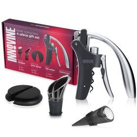 4 Piece Lever Corkscrew Gift Set Innovine™