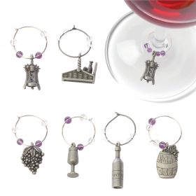 Winery Pewter Wine Charms True (Set of 6)