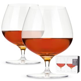 Raye Crystal Wingback Brandy Glasses Viski® (Set of 2)
