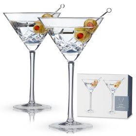 Admiral Crystal Martini Glasses Viski® (Set of 2)