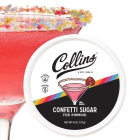 Collins 4 Oz Confetti Cocktail Sugar