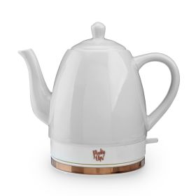 Noelle Grey Ceramic Electric Tea Kettle Pinky Up®