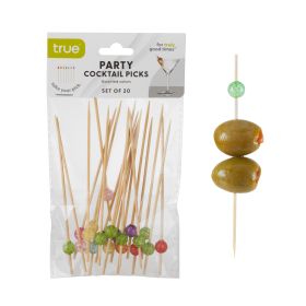 True Party Ball Cocktail Picks (Set of 20)