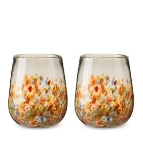 Artistico Recycled Stemless Wine Glasses Twine® (Set of 2)
