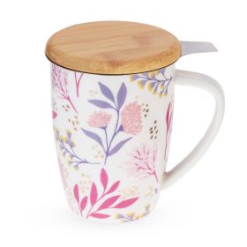 Bailey™ Botanical Bliss Ceramic Tea Mug & Infuser Pinky Up®