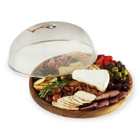 Modern Manor Slate & Acacia Cheese Board w/ Dome by Twine Living