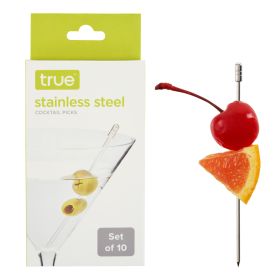 Stainless Steel Cocktail Picks True (Set of 10)