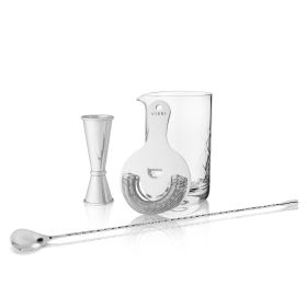 4 Piece Stainless Steel Mixologist Barware Set Viski®