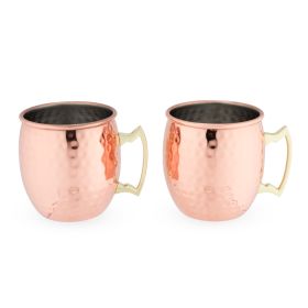 Hammered Moscow Mule Copper Mugs True (Set of 2)