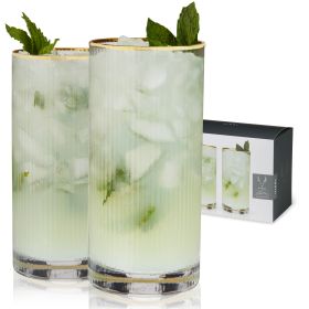 Meridian Crystal Highball Glasses Viski® (Set of 2)